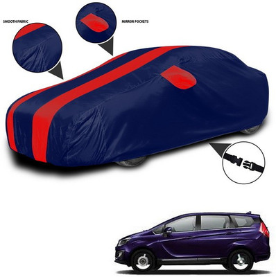 SEBONGO Car Cover For Mahindra Marazzo (With Mirror Pockets)(Red, Blue)