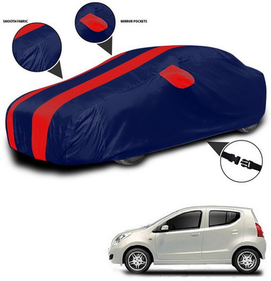 SEBONGO Car Cover For Maruti Suzuki A-Star (With Mirror Pockets)(Red, Blue)