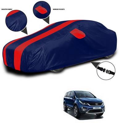 ANTHUB Car Cover For Tata Hexa (With Mirror Pockets)(Red, Blue)