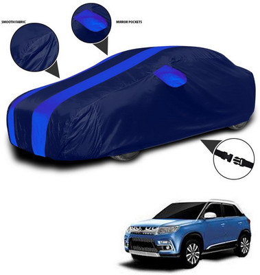 SEBONGO Car Cover For Maruti Suzuki Grand Vitara (With Mirror Pockets)(Blue)