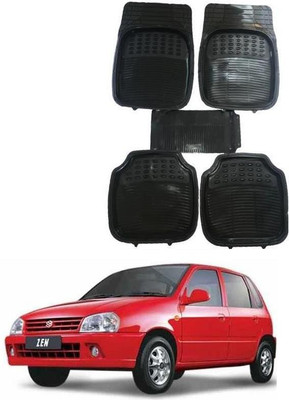 arneja trading company Rubber, PVC Standard Mat For  Maruti Suzuki Zen(Black)