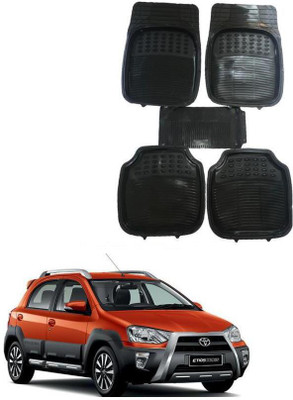 arneja trading company Rubber, PVC Standard Mat For  Toyota Etios Cross(Black)