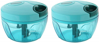 takdir enterprise Pack of 2 Handy mini chopper with 3 blades Vegetable & Fruit Chopper(2 pcs Handy Mini Chopper)