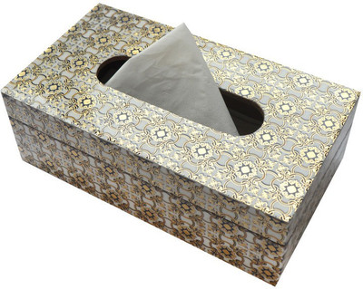 Tranquil Square 1 Compartments Wood Napkin holder(Multicolor)