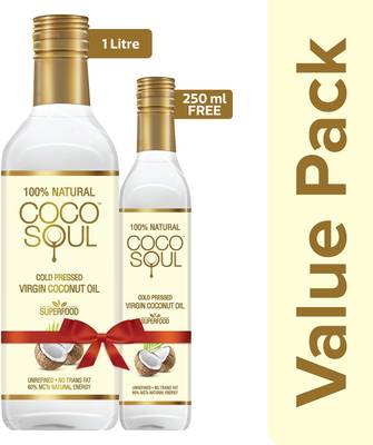 Coco Soul Cold Pressed Natural Virgin Coconut Oil Plastic Bottle