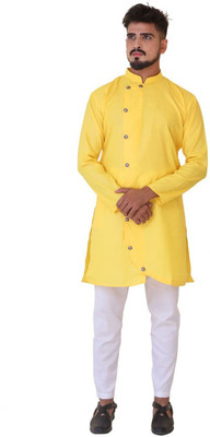 SHREE AADHYA CREATION Men Kurta Pyjama Set