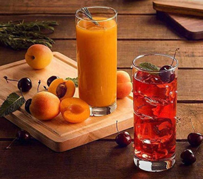 AFAST (Pack of 2) Transparent Multi Use Drinking Glass Set For Water, Juice, Milk, Shake, Cold Drink, Home, Bar -A11 Glass Set Water/Juice Glass(250 ml, Glass, Clear)