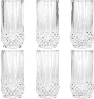 AFAST (Pack of 6) Multi-Purpose Beaver Tumbler Drinking Glass ( Set Of 6)-Rw55 Glass Set Water/Juice Glass(250 ml, Glass, Clear)