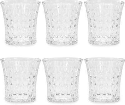 AFAST (Pack of 6) Royal Transparent Whisky Glass For Bar, Home Restaurant -A18 Glass Set Whisky Glass(250 ml, Glass, Clear)