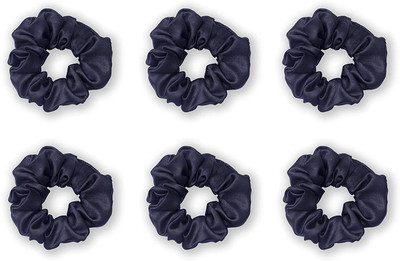 NNR Satin scrunchies Rubber Band(Black)
