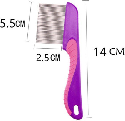 AlexVyan Long Handle Human and pets Long Bristles Lice Nit Comb Tool_1