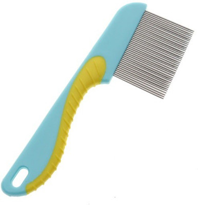 AlexVyan Long Handle Long Bristles Blue Human and pets Lice Nit Comb Tool_1
