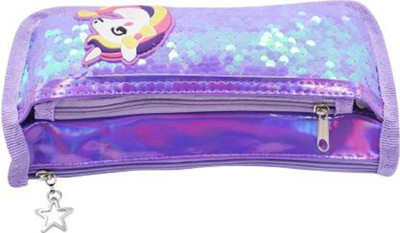 Rockjon YES NO Art Polyester Pencil Box(Set of 1, Purple)