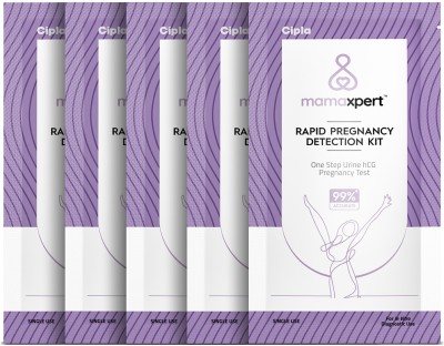 mamaxpert Rapid Pregnancy Detection Kit by Cipla, Pack of 5 Pregnancy Test Kit(5 Tests)
