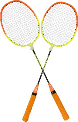 Scorpion ultra Badminton Racket Set - Including 1 Badminton Bag/2 Rackets Multicolor Strung Badminton Racquet(Pack of: 2, 335 g)