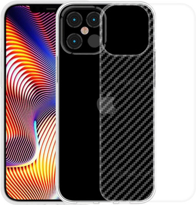 CASE CREATION Iphone 12 Mini Mobile Skin(3D Carbon Fibre Transparent Back Skin Matte Finish)