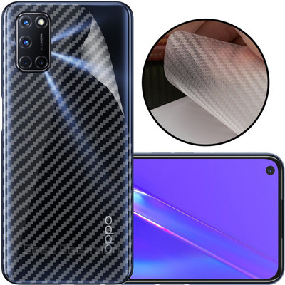CASE CREATION Oppo A52 Mobile Skin(3D Carbon Fibre Transparent Back Skin Matte Finish)