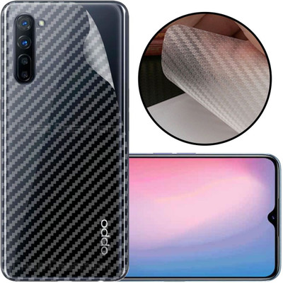 CASE CREATION OPPO Reno 3 Mobile Skin(3D Carbon Fibre Transparent Back Skin Matte Finish)