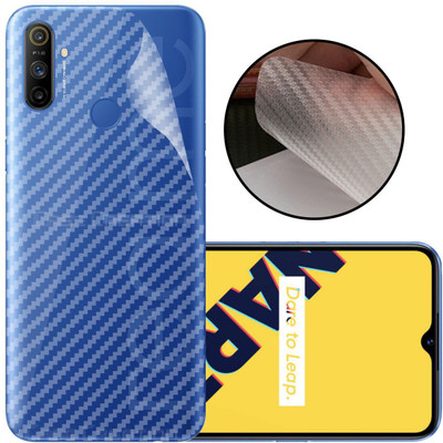 CASE CREATION Realme Narzo 10 Pro Mobile Skin(3D Carbon Fibre Transparent Back Skin Matte Finish)