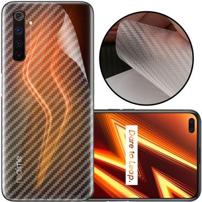 CASE CREATION Realme 6 Pro Mobile Skin(3D Carbon Fibre Transparent Back Skin Matte Finish)