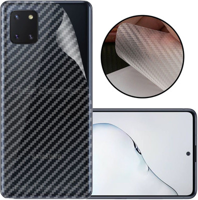 CASE CREATION Samsung Note 10 Lite Mobile Skin(3D Carbon Fibre Transparent Back Skin Matte Finish)