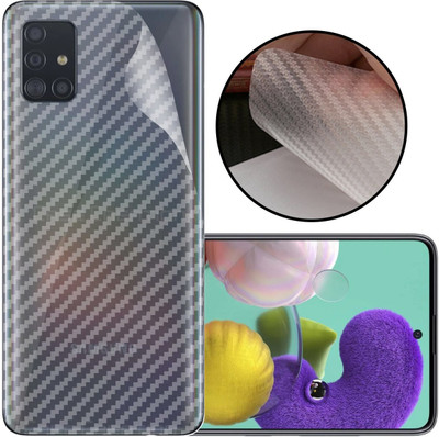 CASE CREATION Samsung Galaxy A71 (2019) Mobile Skin(3D Carbon Fibre Transparent Back Skin Matte Finish)