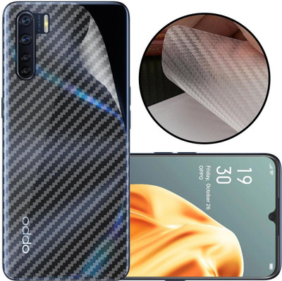 CASE CREATION Oppo F15 Mobile Skin(3D Carbon Fibre Transparent Back Skin Matte Finish)