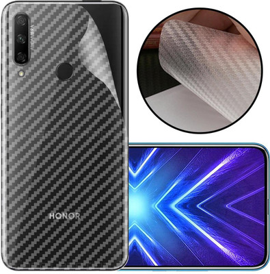 CASE CREATION Huawei Honor 9X Mobile Skin(3D Carbon Fibre Transparent Back Skin Matte Finish)