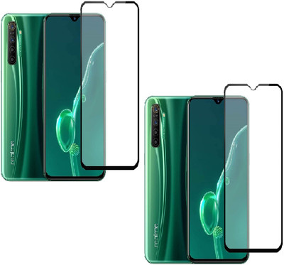 Shoppitzzo Edge To Edge Tempered Glass for realme X2, realme XT/NeoShield Tempered Glass/Full Screen Coverage-Edge to Edge/9H(Pack of 2)