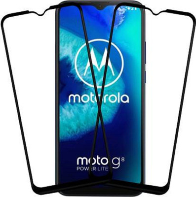 Shoppitzzo Edge To Edge Tempered Glass for MOTOROLA G8 Power Lite(Pack of 2)