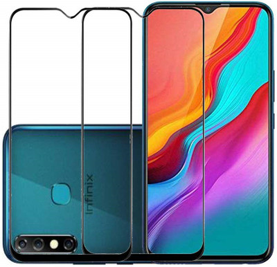 Shoppitzzo Edge To Edge Tempered Glass for Infinix Hot 8(Pack of 2)