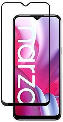 NKCASE Edge To Edge Tempered Glass for Realme Narzo 20(Pack of 1)