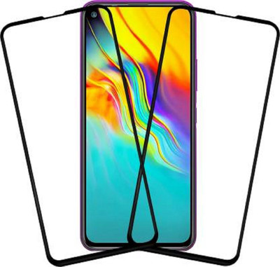 Shoppitzzo Edge To Edge Tempered Glass for Infinix Hot 9 Pro, Infinix Hot 9(Pack of 2)