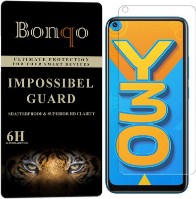 Bonqo Impossible Screen Guard for Vivo Y30(Pack of 1)