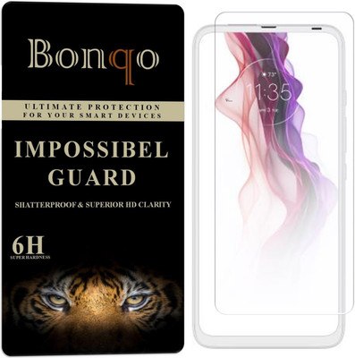 Bonqo Impossible Screen Guard for Moto One Fusion Plus(Pack of 1)