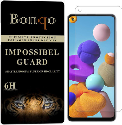 Bonqo Impossible Screen Guard for Samsung Galaxy A21s(Pack of 1)