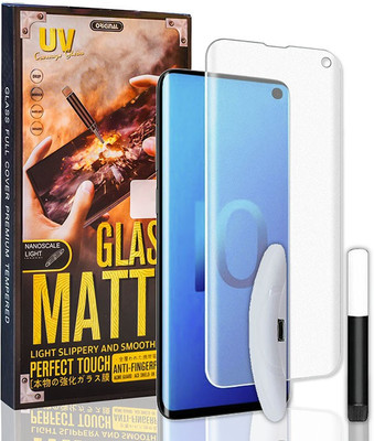 MARSHLAND Tempered Glass Guard for Samsung Galaxy S10, uv Tempered glass(Pack of 3)