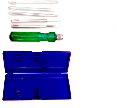 Volo De Neers DN-812 Screw Driver Set with Neon Bulb (Set of 6 pieces) Combination Screwdriver Set(Pack of 6)