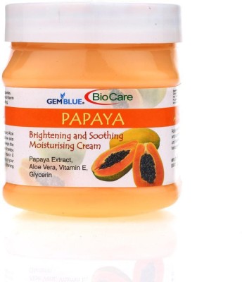 GEMBLUE BIOCARE Papaya Brightening and Soothing Moisturising Cream-500 ml Scrub(500 ml)