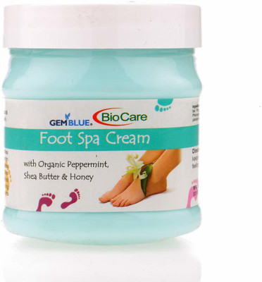 GEMBLUE BIOCARE Foot Cream with Organic Peppermint, Shea Butter and Honey (500 ml Scrub(500 ml)
