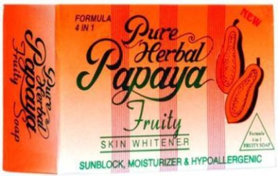 Pure Herbal Papaya Fruity Soap 4 In 1 Skin Whitening Soap (135 g)(135 g)