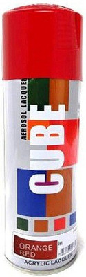 CUBE Red Spray Paint 450 ml(Pack of 1)