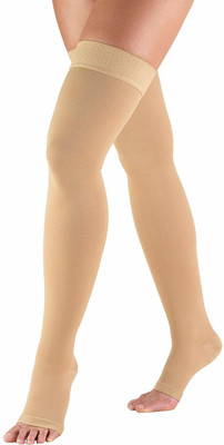 Xclub Cotton Compression Stockings Thigh Length for Varicose Veins Class 2 Knee Support