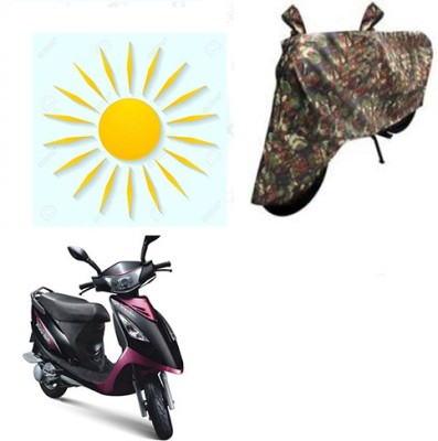 sr enterprises Waterproof Two Wheeler Cover for TVS(Scooty Streak, Multicolor)