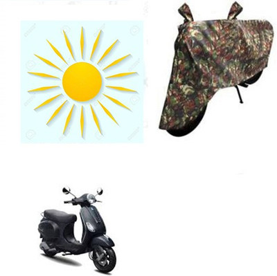 sr enterprises Waterproof Two Wheeler Cover for Piaggio(Vespa LX, Multicolor)