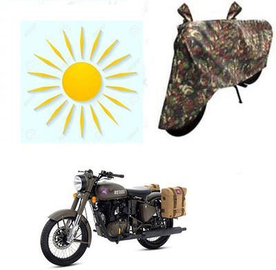 sr enterprises Two Wheeler Cover for Royal Enfield(Classic 500, Multicolor)