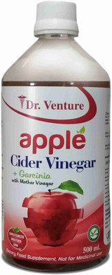 Dr Venture Apple Cider Vinegar With Garcinia With The Mother Vinegar Raw Unfiltered Unpesturized 500 Ml Pack Of 1 Vinegar(500 ml)