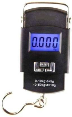 Glancing 50Kg Portable Hanging Luggage Weight Machine Digital for Weighing Household Items Weighing Scale(Black)