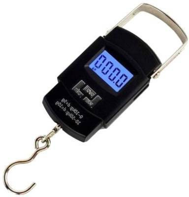 Glancing Portable Hanging Luggage Weight Machine Digital for Weighing Household Items i.e. Waste Newspaper, Gas Cylinder , disposal etc Capacity 50Kg Weighing Scale(Black)