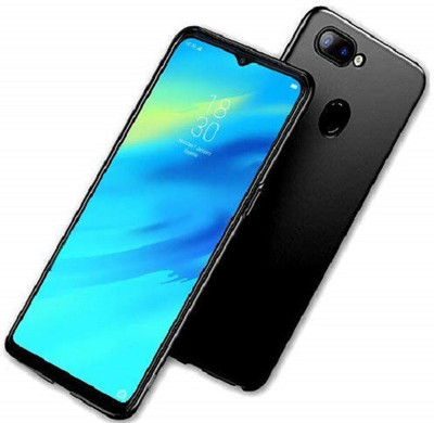 Maniya Creations Back Cover for Oppo A12, Oppo A7(Black, Grip Case, Silicon)